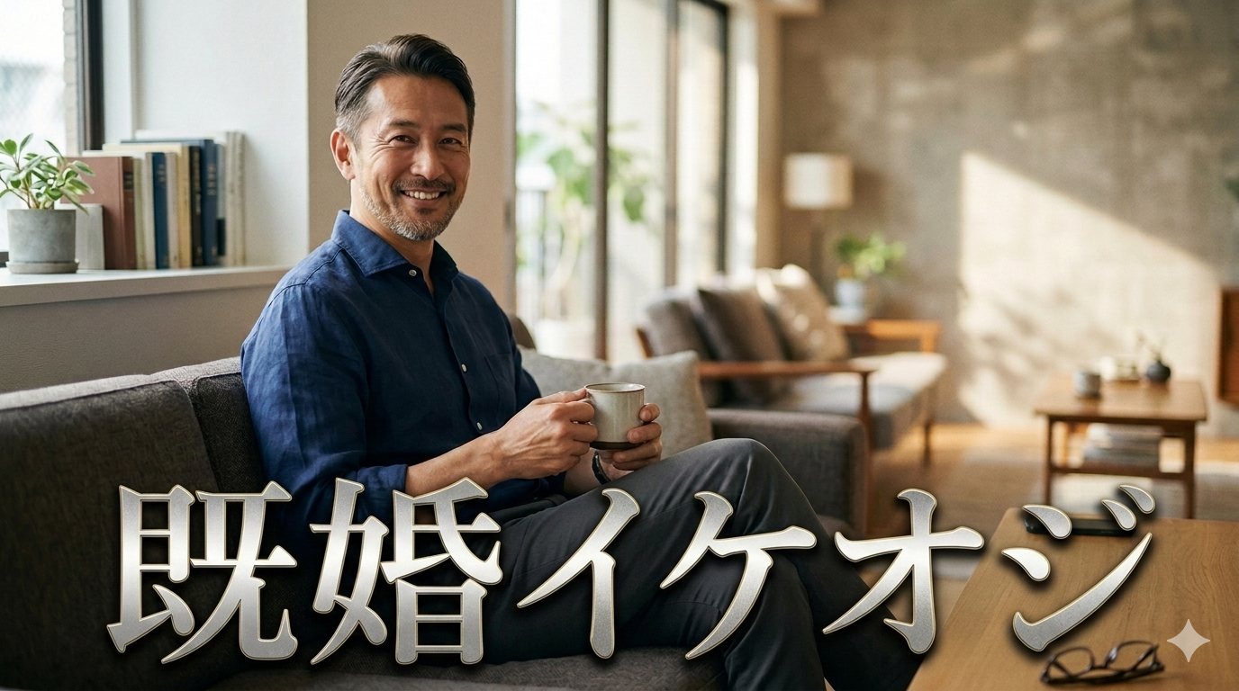 朝の爽やかな光が優しく差し込む洗練されたモダンなリビングを背景に、無駄な装飾のないシンプルなシャツをスマートに着こなし、だらしなさを1ミリも感じさせない驚くほどクリーンな佇まいを披露し、高い自己管理能力と既婚者ならではの知的な大人の品格を放つ40代のイケオジ男性。大人の既婚メンズ習慣戦略のイメージ。